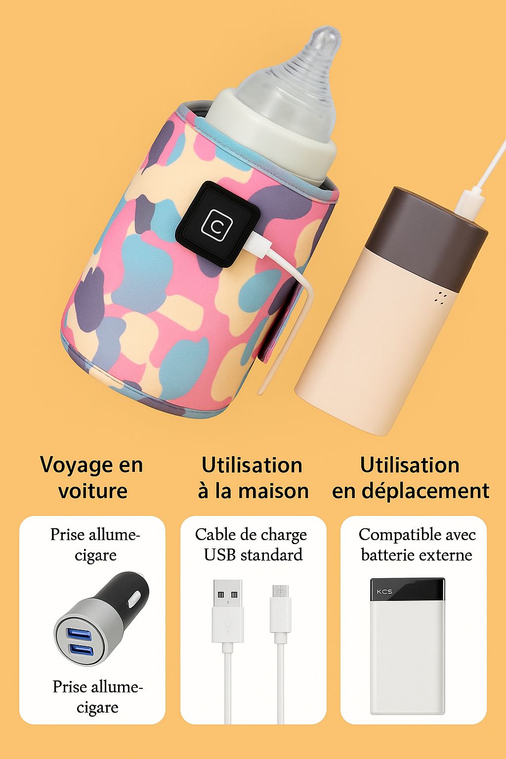 Chauffe Biberon portable